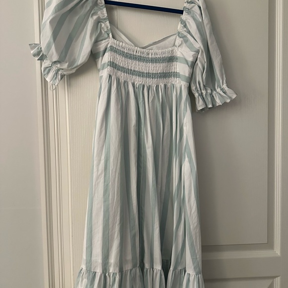 Abercrombie & Fitch Green Puff Sleeve Sundress - Picture 4 of 4